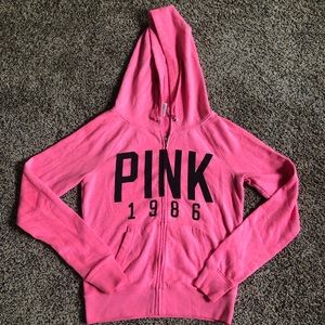 PINK zip up hoodie